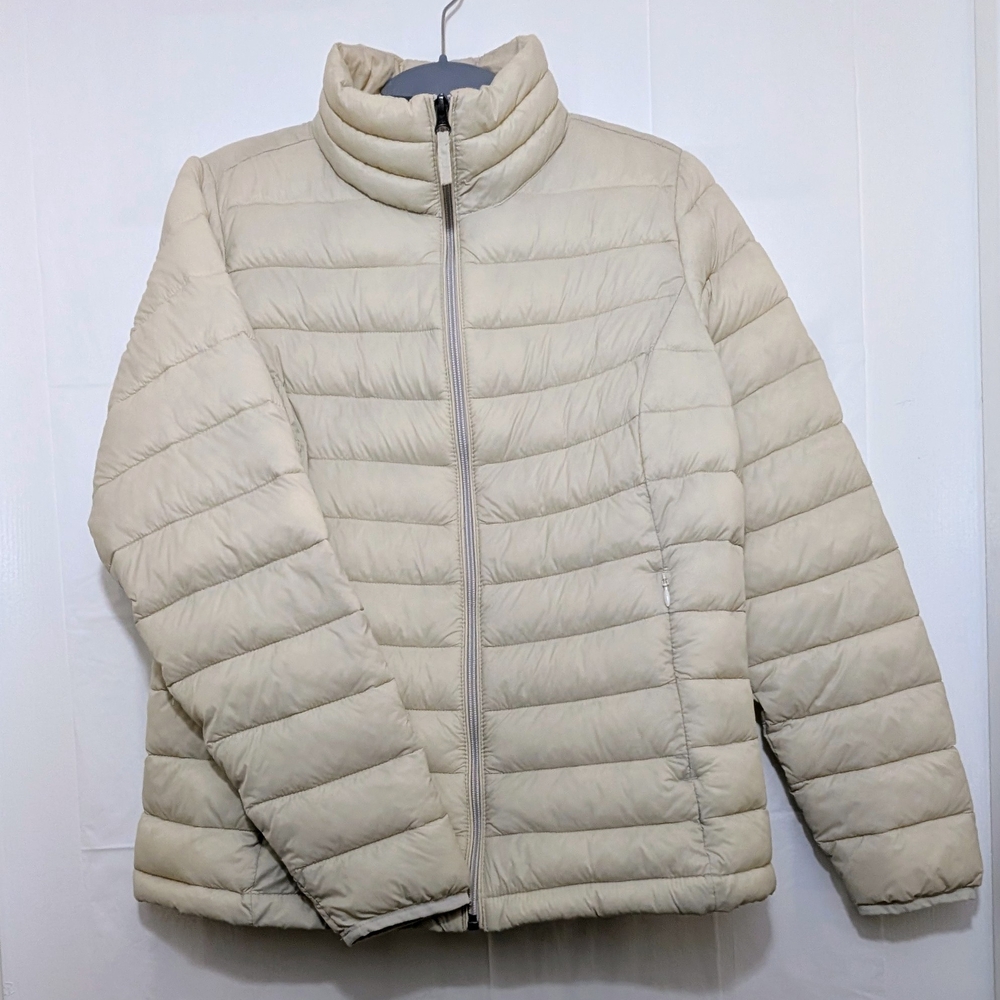 Women's Cream Puffer Jacket